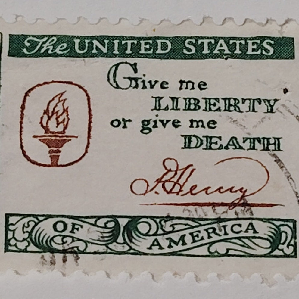 1961 Scott #1144 – 4¢ Patrick Henry / American Credo Series – Canceled