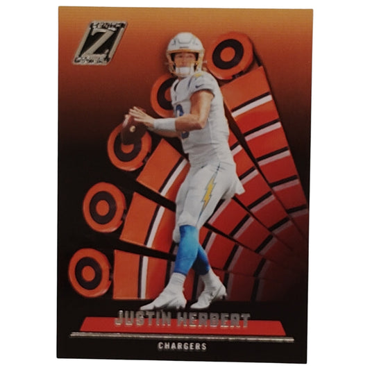 Justin Herbert, Las Angeles Chargers, NFL 2022 Panini-Zenith Card 86, EX/NM
