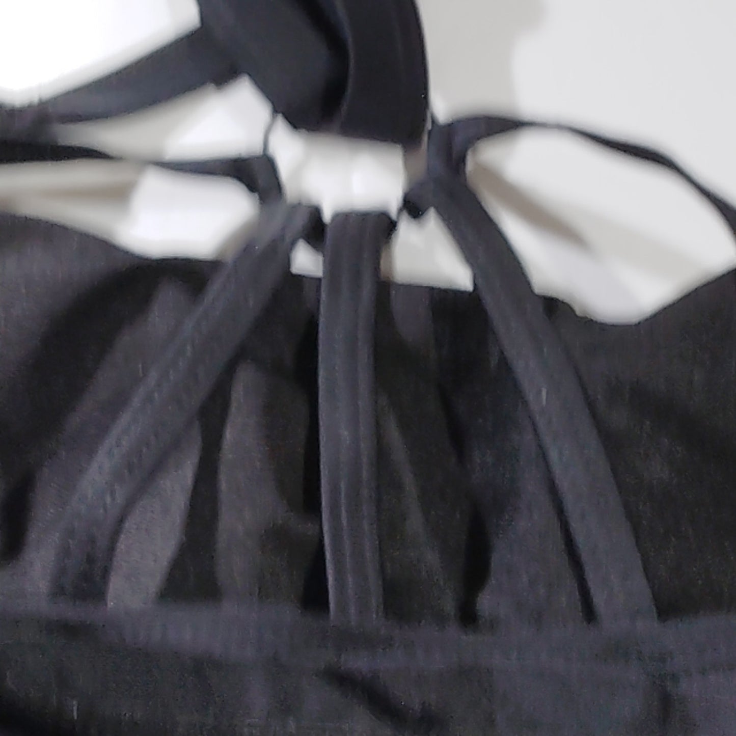 Yonique Women’s Tankini Swim Top – Strappy Racerback – Black – XS – NWT