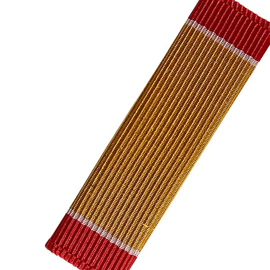 Coast Guard Gold Lifesaving Medal Ribbon, 1-3/8"L x 3/8"H, USCG