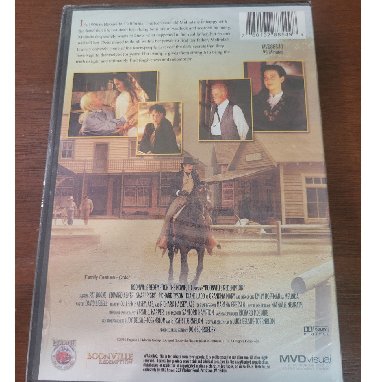 Boonville Redemption DVD 2016 Western Drama – Ed Asner, Diane Ladd