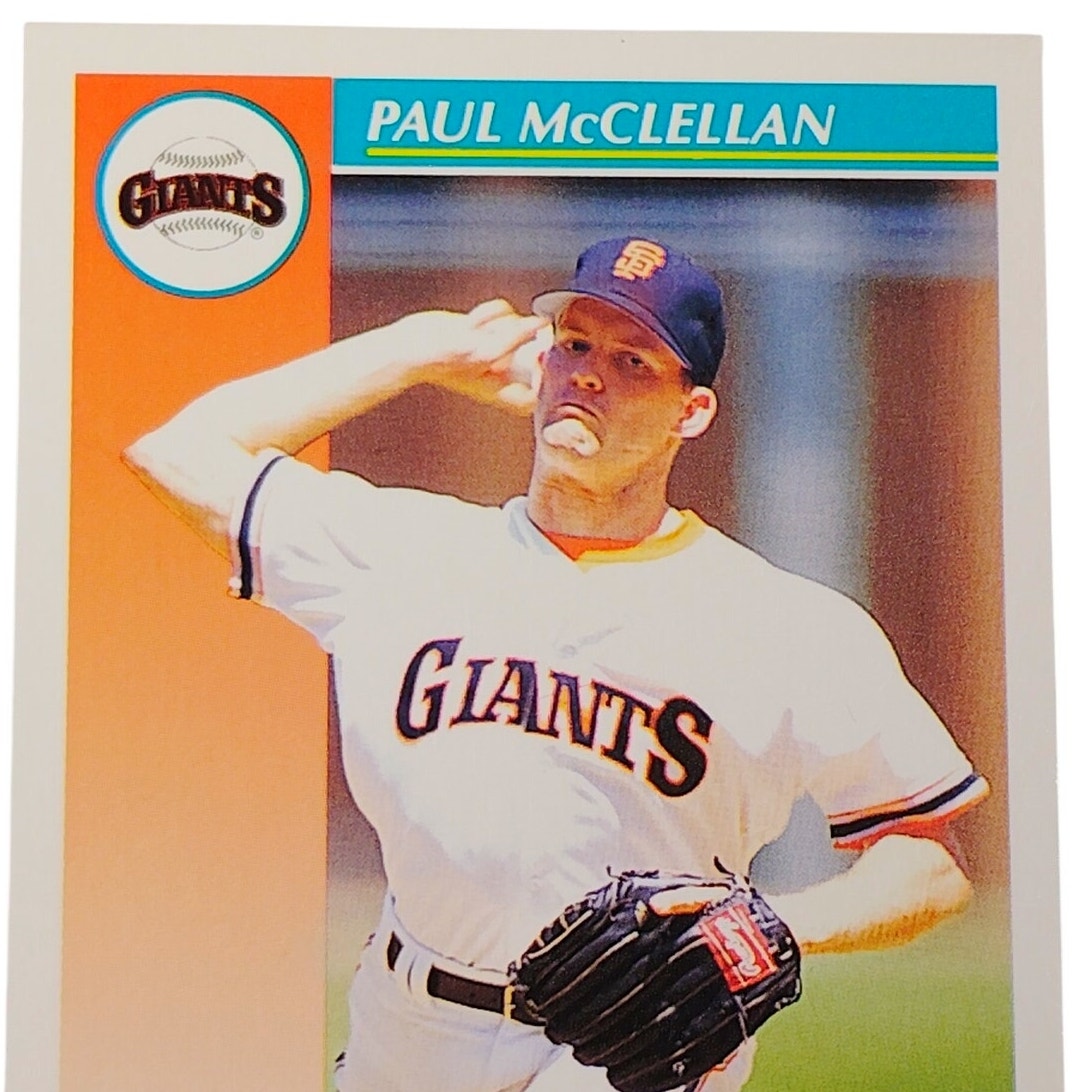 1992 Score Paul McClellan #703 San Francisco Giants Pitcher Baseball Card NM