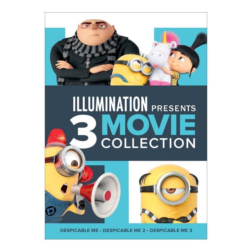 Despicable Me 1–3 (DVD, 3-Movie Set) Animated Comedy Featuring Gru & Minions