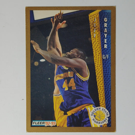1992–93 Fleer Jeff Grayer #339 Golden State Warriors – Guard/Forward – NBA Card