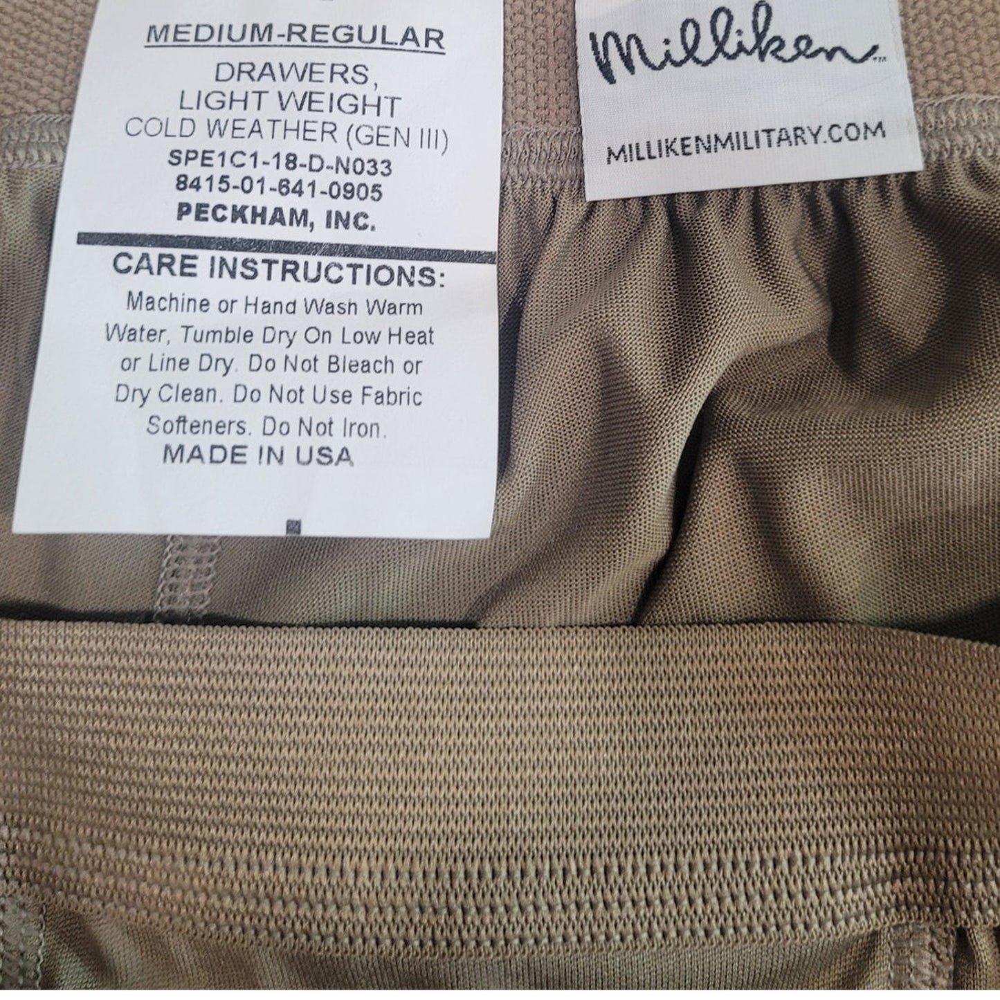 Cold Weather Drawers – Medium-Regular | Coyote Brown | FR Thermal Base Layer