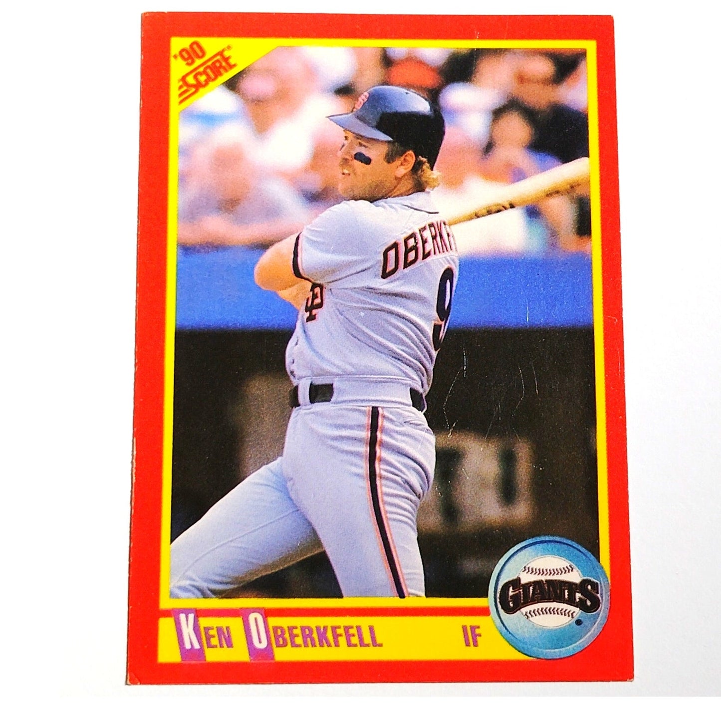 1990 Score Ken Oberkfell #422 San Francisco Giants Infielder MLB Baseball EX