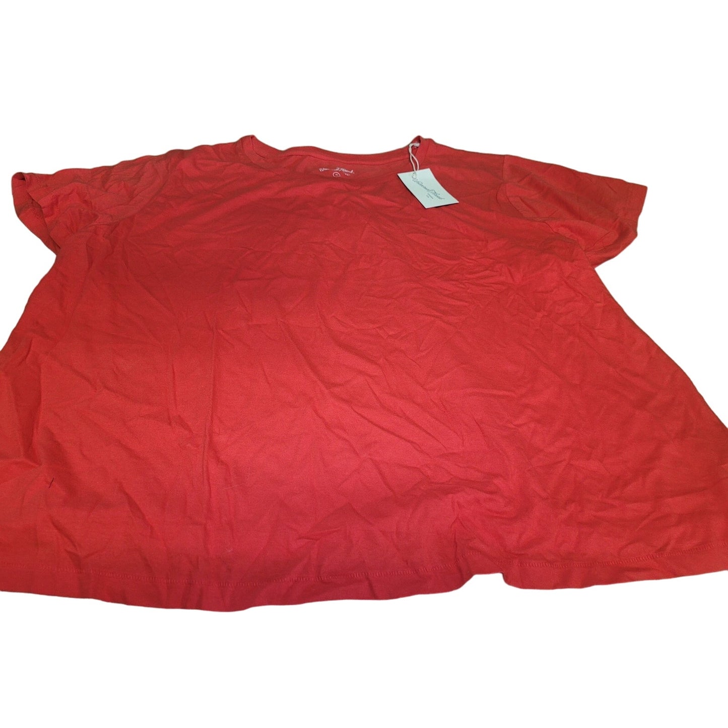 Women's Shrunken Short Sleeve T-Shirt - Universal Thread, Red, 4X, NWT