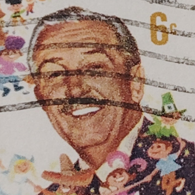 1968 Scott #1355 – 6¢ Walt Disney / Children of the World – Canceled