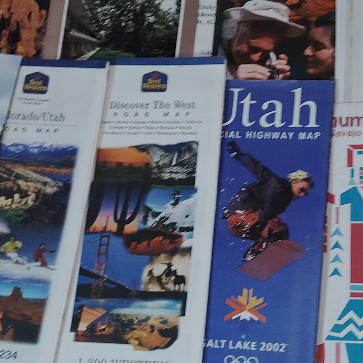 Vintage 2003 Arizona Nevada Utah Travel Ephemera Collection - Maps & Brochures