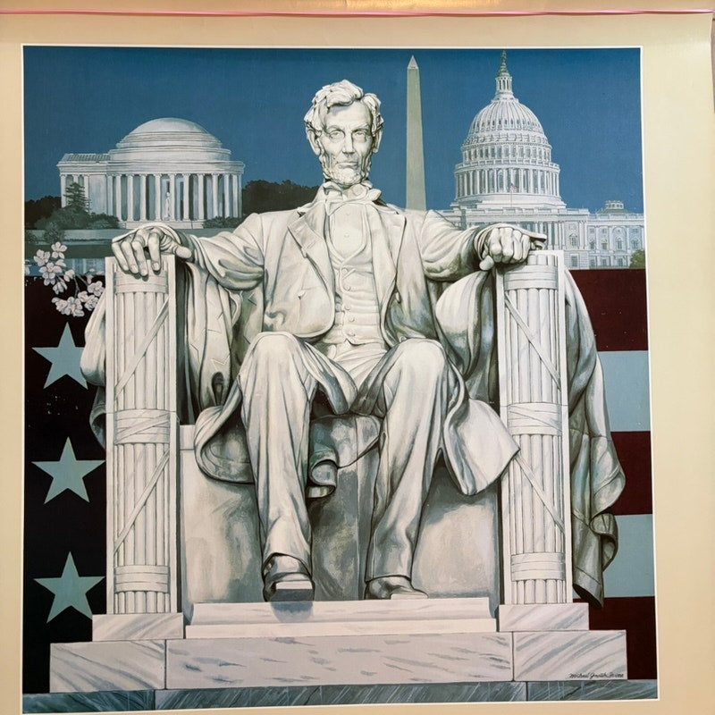Original Delta Air Lines Washington D.C. Poster by Michael Smith D. - 28x22"