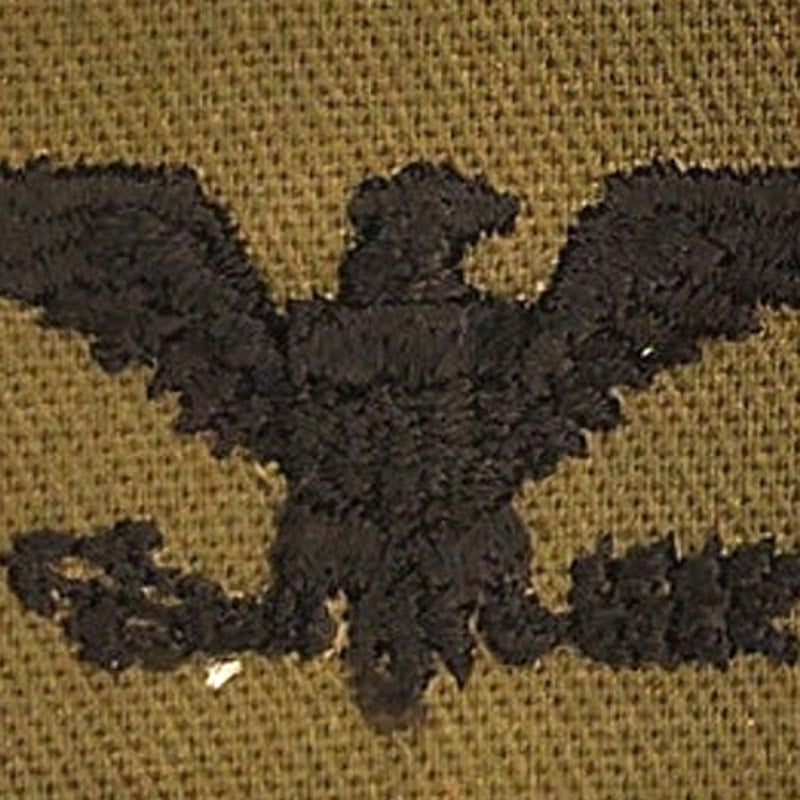 US Army Colonel O‑6 Subdued OD Green Rank Patch TE 1‑3/4" × 1‑1/8"