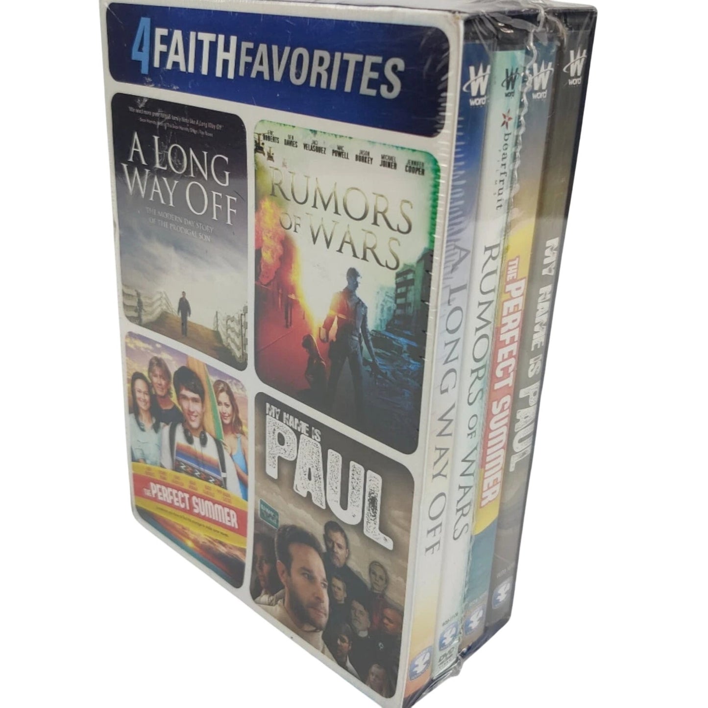 4 Faith Favorite DVDs Long Way Off Rumors of Wars Perfect Summer My Name is Paul