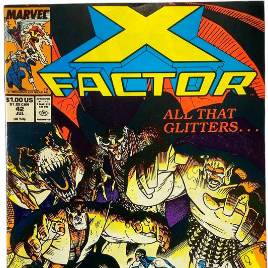 Marvel Comic's X-Factor #42, All that Glitters, July 1989, NM 9.4