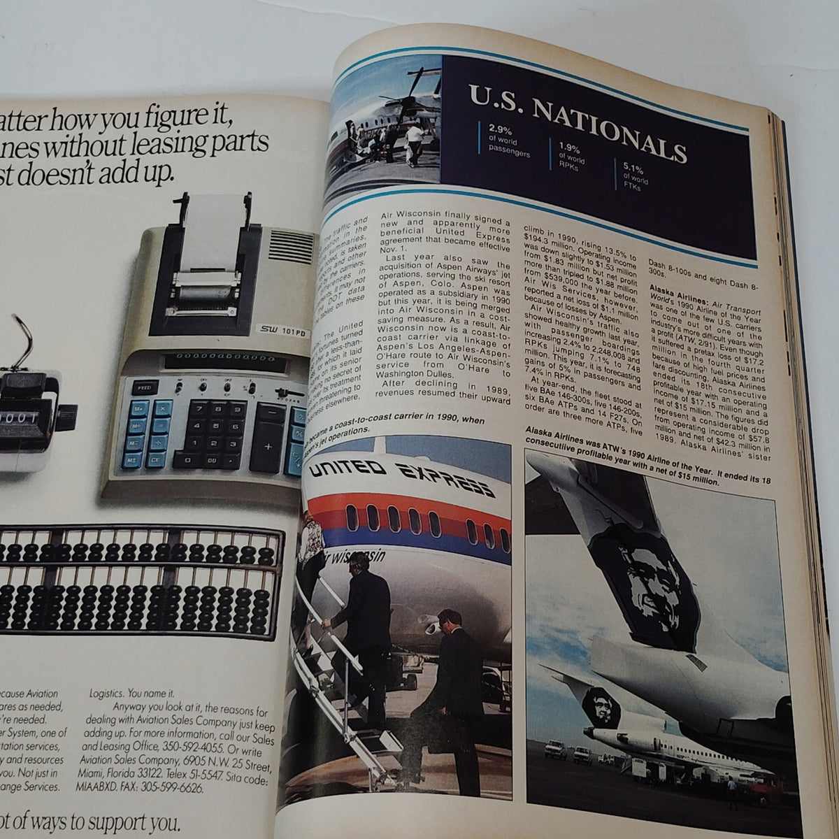 Air Transport World Magazine June 1991 - Paris Preview & 1990 Airline Report