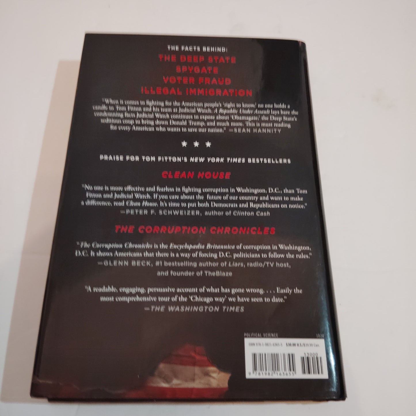 A Republic Under Assault 2020 1st Threshold Edition Hardcover LN Judicial Watch