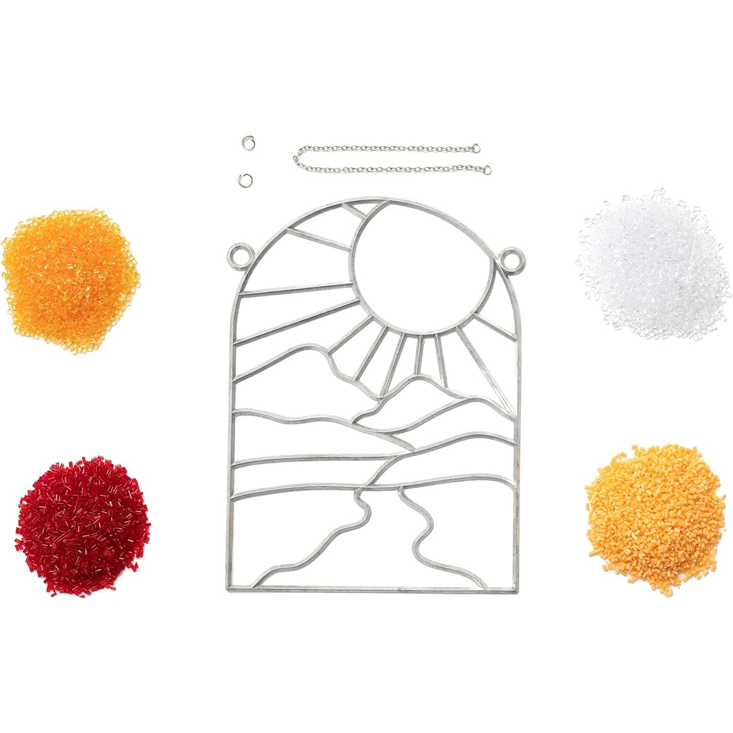 Colorbok MAKEIT & BAKEIT Sunset Suncatcher Kit – Stained Glass Style