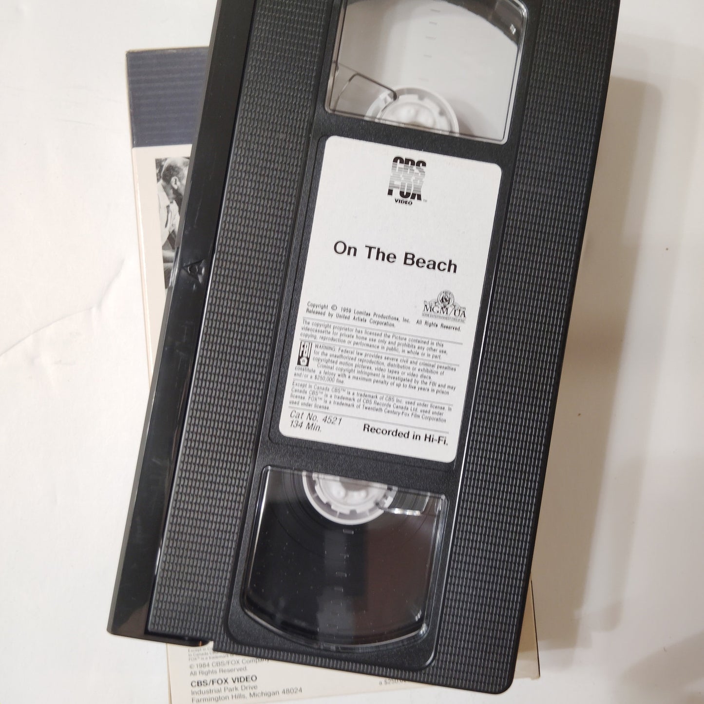 1959 On the Beach (VHS 1984) Gregory Peck Ava Gardner Stanley Kramer B&W Drama