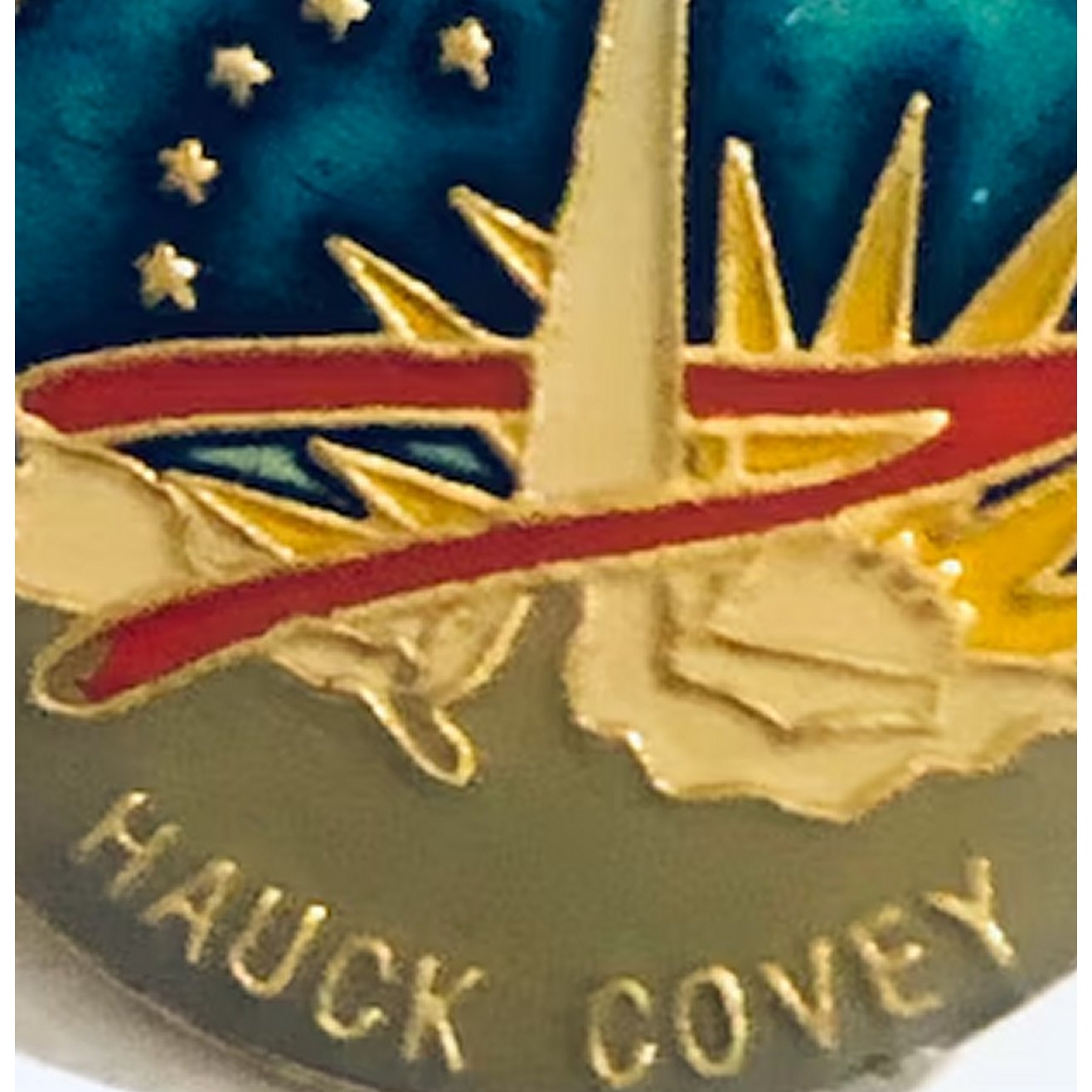 NASA STS‑26 Shuttle Discovery Mission Novelty Biker Jacket Hat Lapel Pin 1"