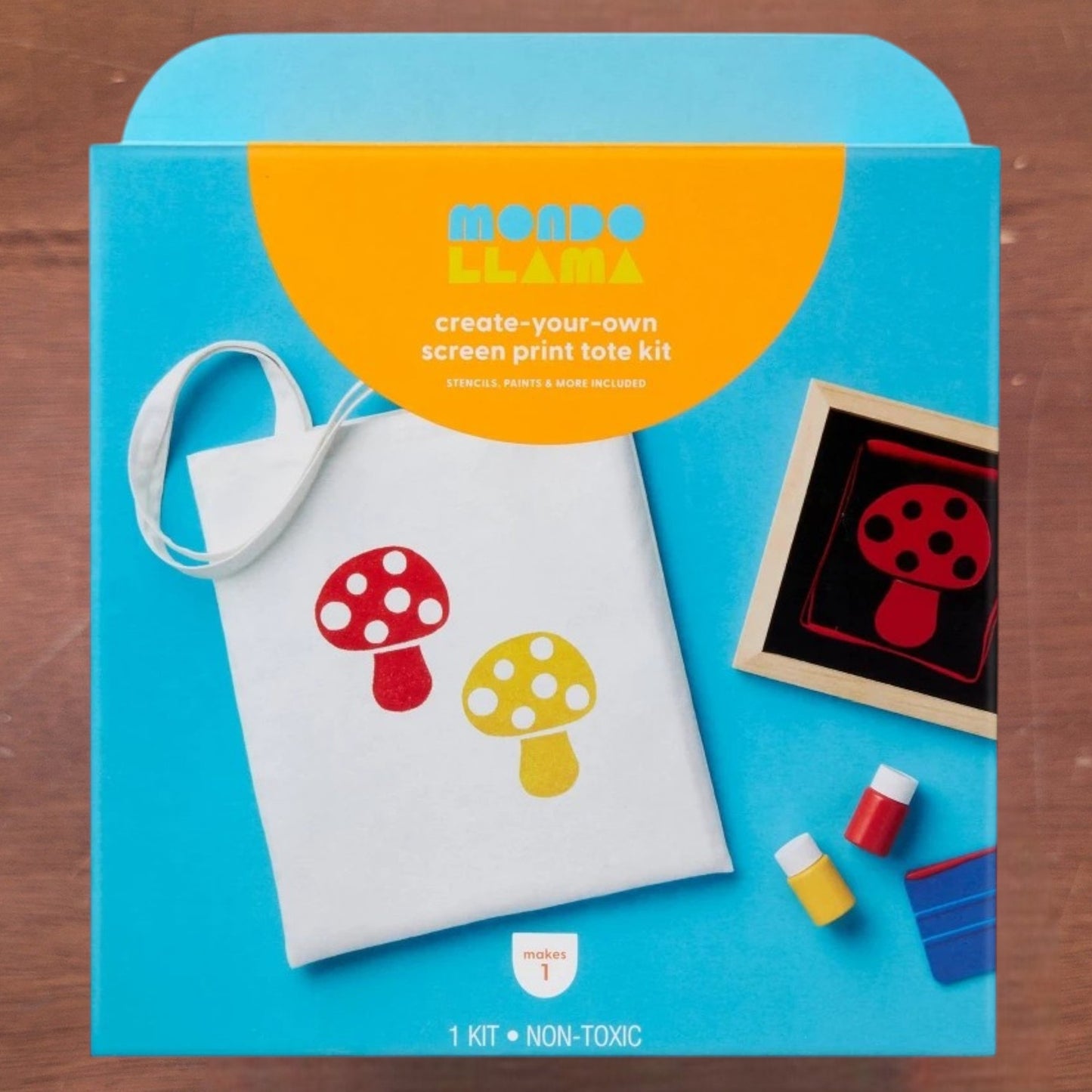 Mondo Llama Screen Print Tote Bag Craft Kit – DIY Art Project