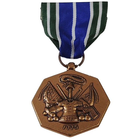 U.S. Army Achievement Medal Pinback, 1-3/8"W x 1-1/2"H, 3-1/4"H Overall