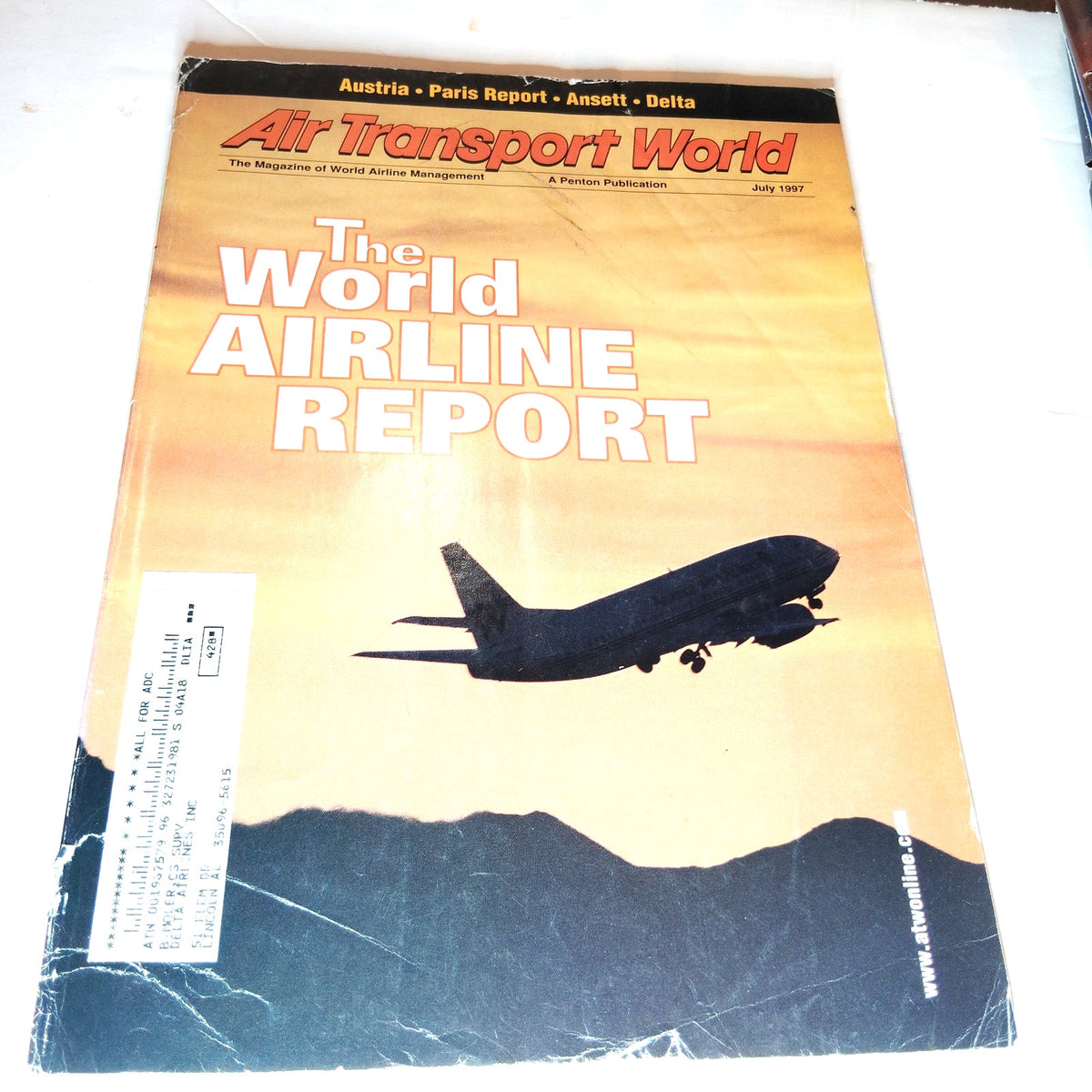 Air Transport World: The World Airline Report - July 1997 Aviation Magazine
