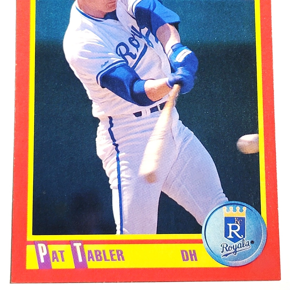 1990 Score Pat Tabler #242 Kansas City Royals First Baseman MLB Baseball EX