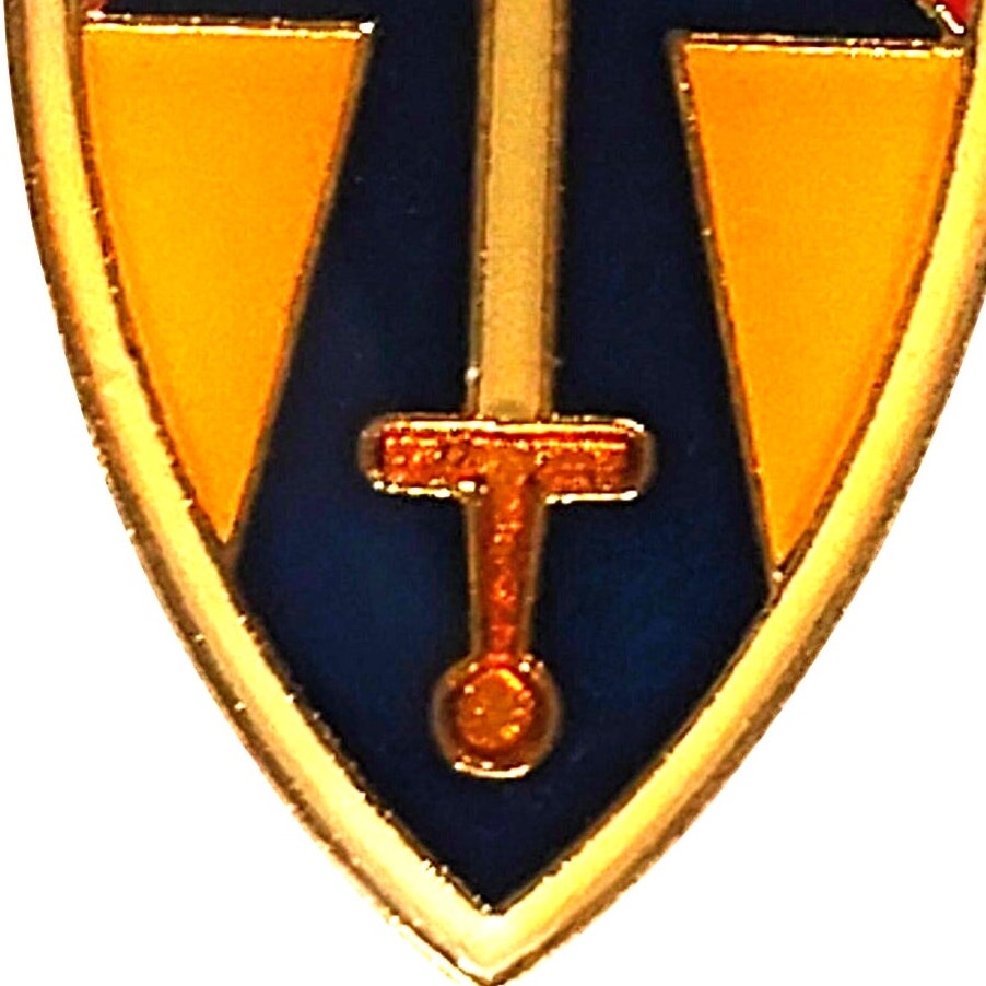 2nd (II) Field Force Vietnam Novelty Biker Jacket Hat Lapel Pin 1" × 3/4"