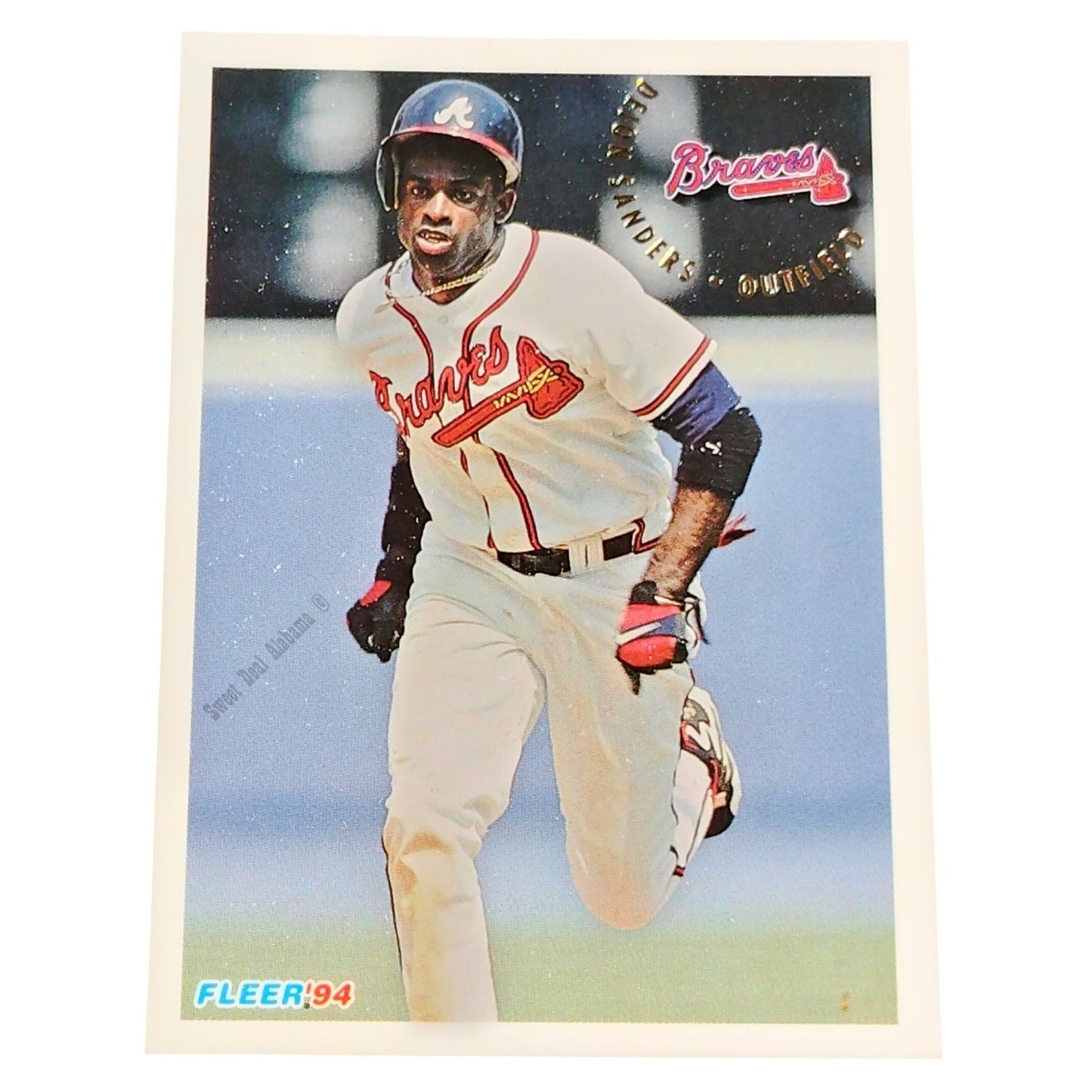 Deion Sanders, Atlanta Braves, #373, 1994 Fleer Baseball Collector's Card