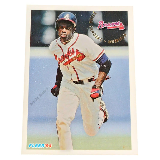 Deion Sanders, Atlanta Braves, #373, 1994 Fleer Baseball Collector's Card