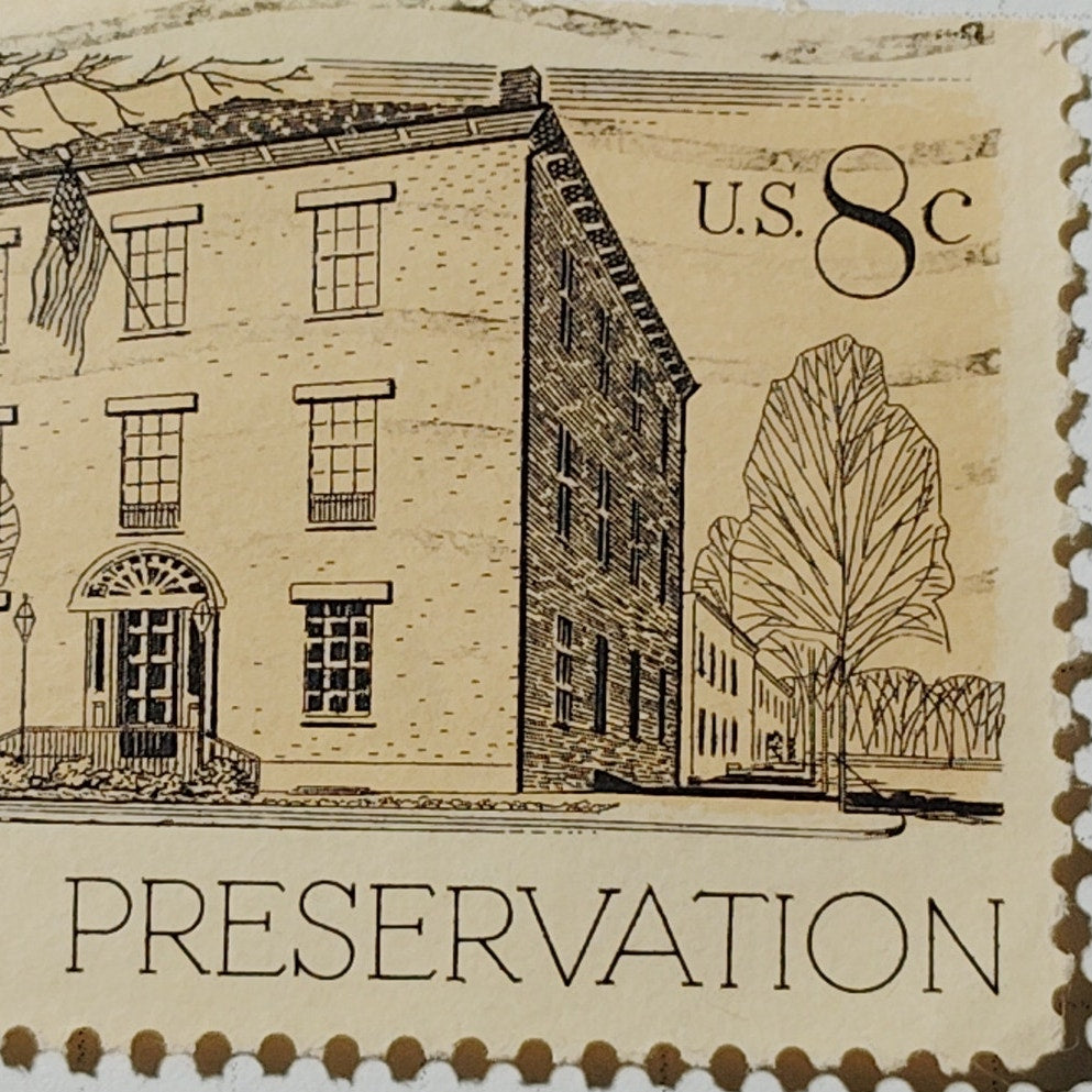 1971 US Postage Stamp Scott #1441 8c Historic Preservation Decatur House Used