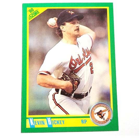 1990 Score Kevin Hickey #214 Baltimore Orioles Relief Pitcher MLB Baseball EX