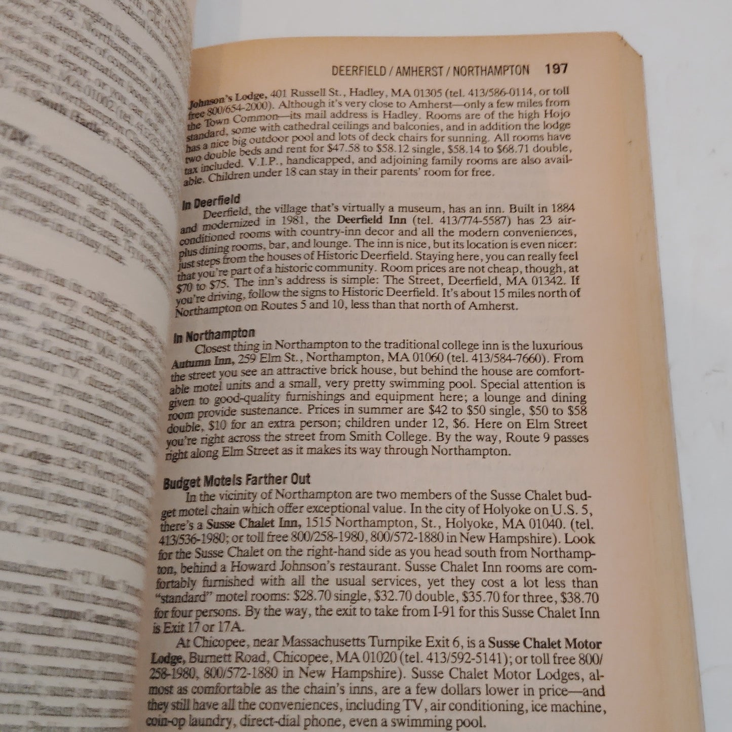 Dollarwise Guide to New England 1986 Paperback Excellent Cond Travel Budget Tips