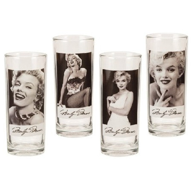 Marilyn Monroe 10 oz. Glass 4-Pack, By: Marilyn Monroe Bioworld Kitchen and Bar