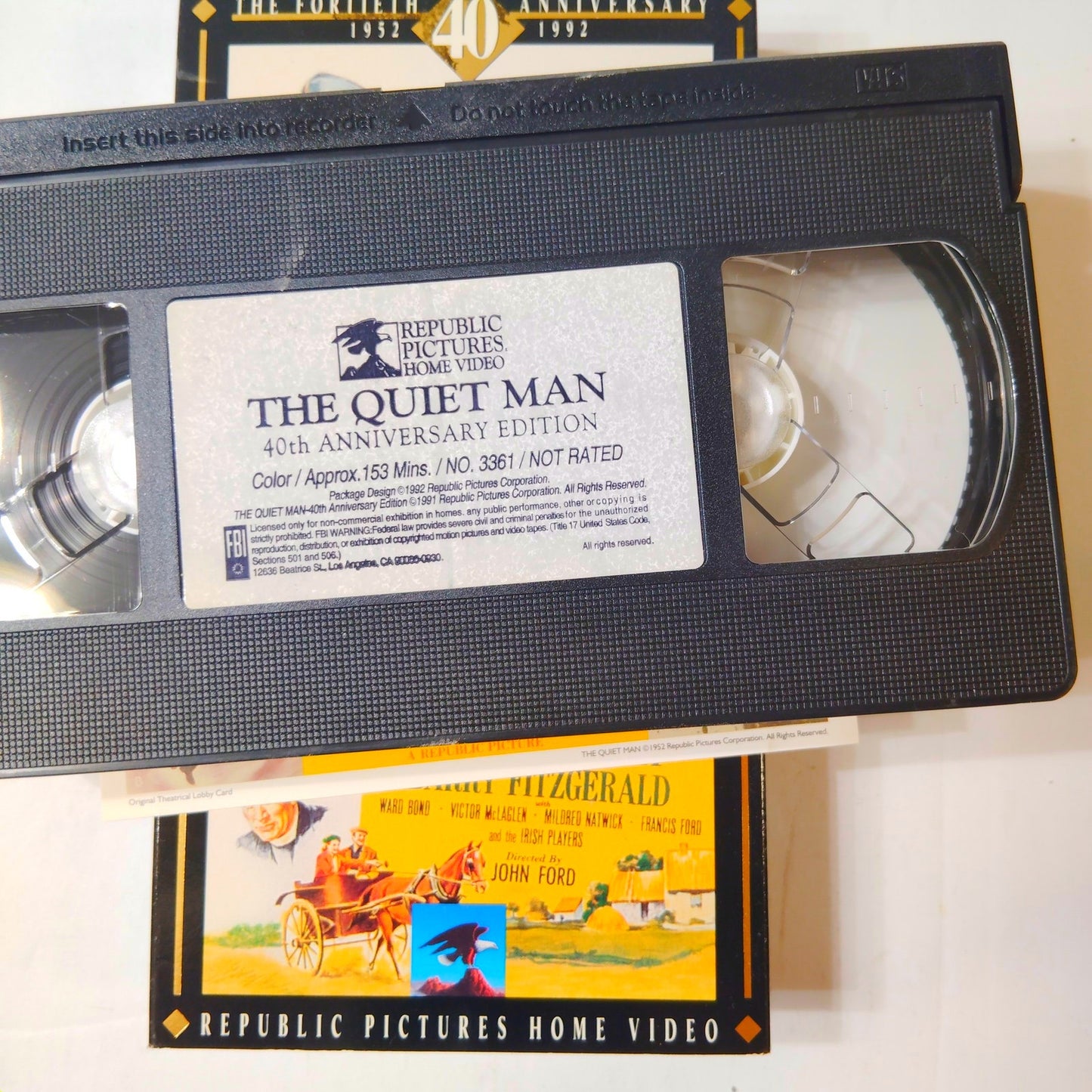 The Quiet Man VHS 40th Anniversary Edition 1971 John Wayne and Maureen O’Hara