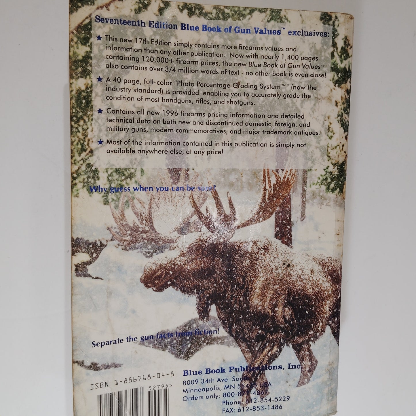 Blue Book of Gun Values – 17th Edition – S.P. Fjestad – Paperback, 1996