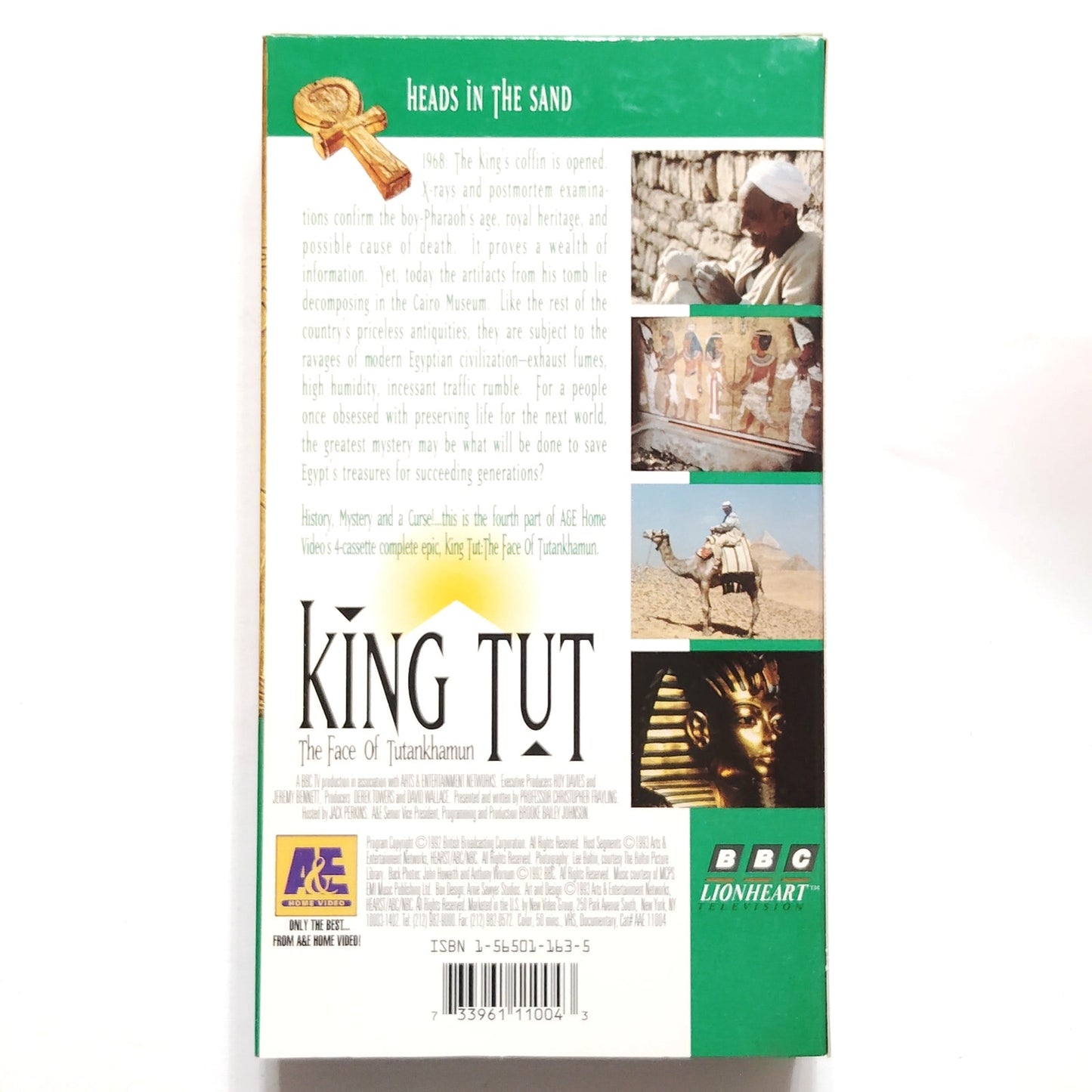 King Tut The Face of Tutankhamun 4‑Tape VHS Boxed Set 1992 A&E Documentary