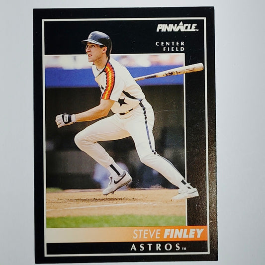 1992 Pinnacle Steve Finley Card #19 Houston Astros CF VG/EX