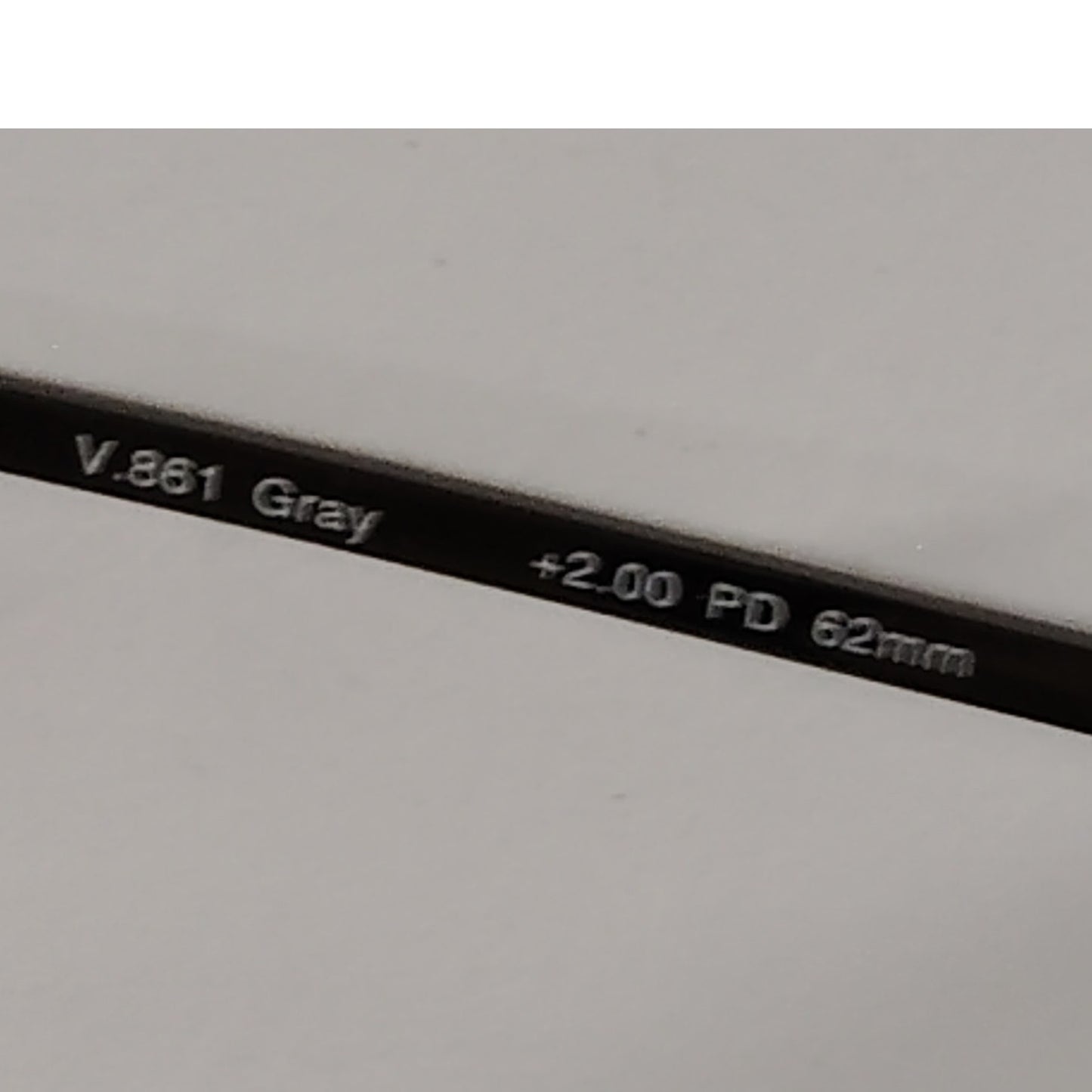 VTG Full‑Rim Rectangular Metal Reading Glasses +2.00 V.861 Gray Spring Hinges