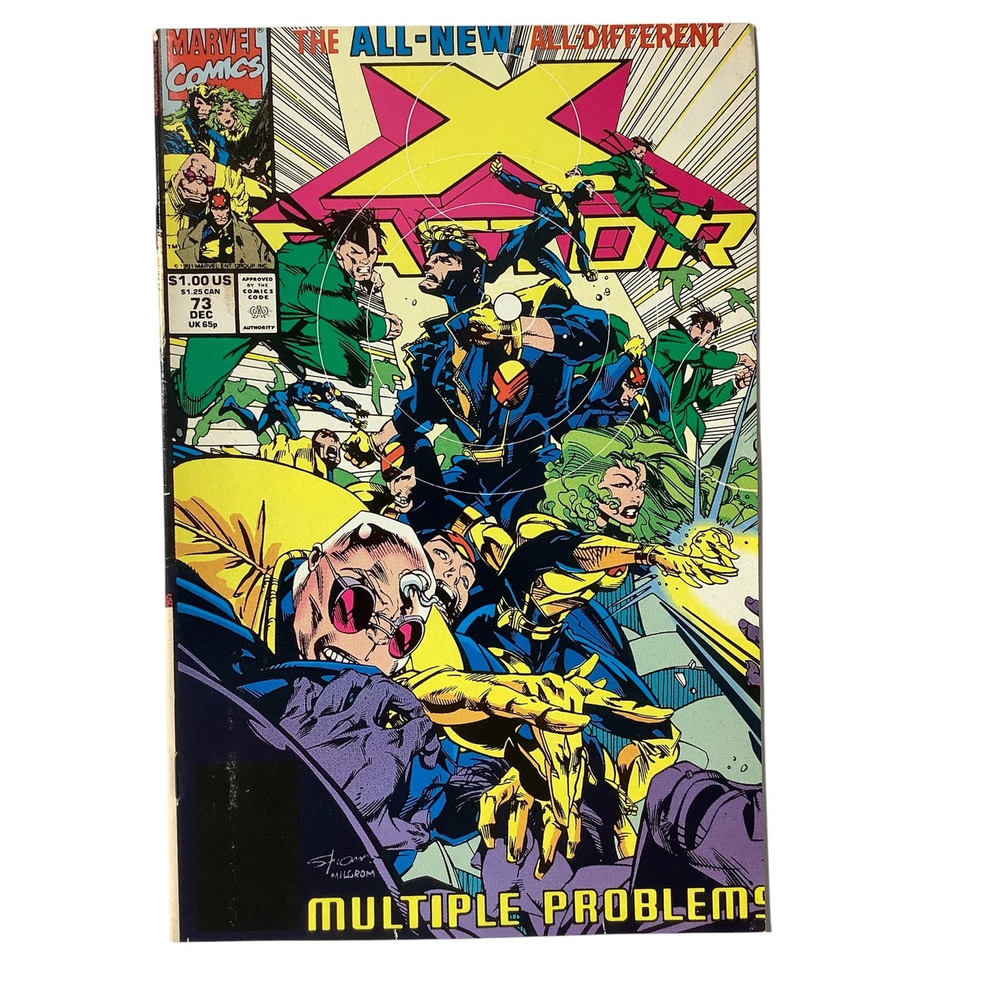 Marvel Comic's X-Factor #73, Crowd Control, Dec 1991, NM 9.4
