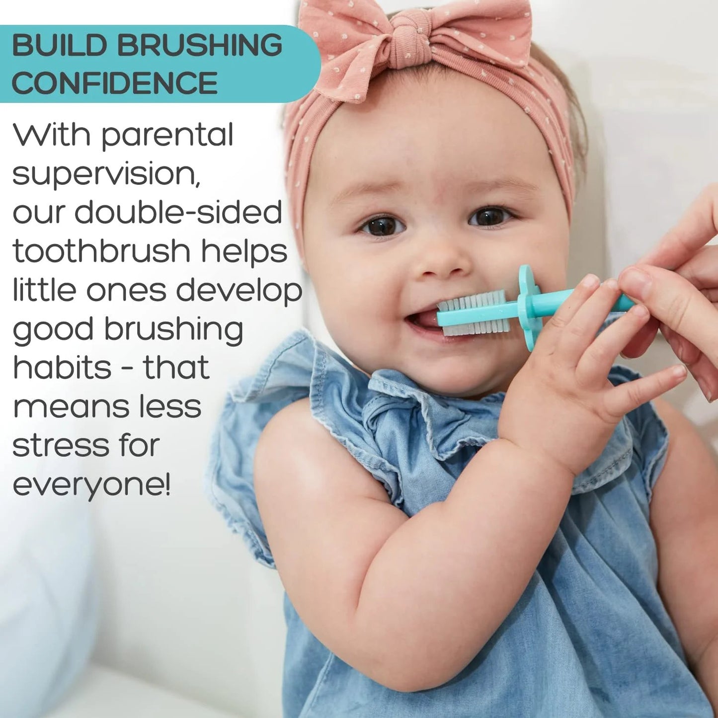Baby Finger Toothbrush – BPA-Free & Phthalate-Free, Teal, 1 Pk, Infant & Toddler