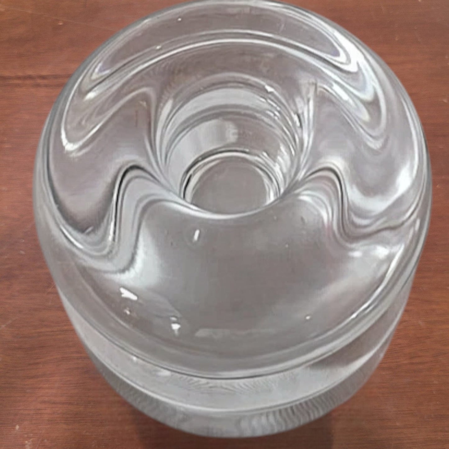 4-pk Bubble Glass Taper Candle Holders – Clear – Modern Sculptural Design