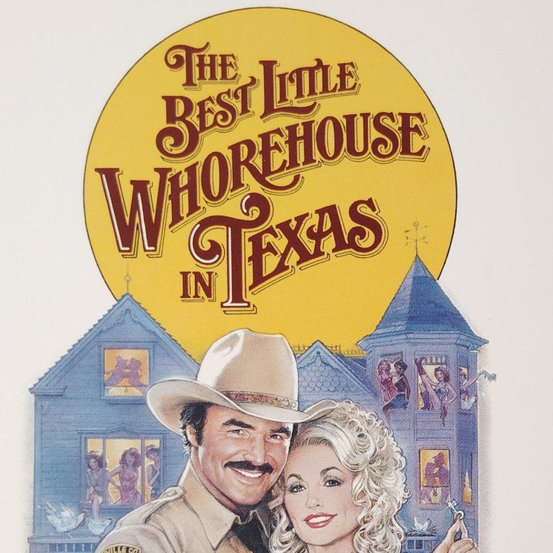 The Best Little Whorehouse in Texas VHS 1991 Dolly Parton Burt Reynolds Comedy