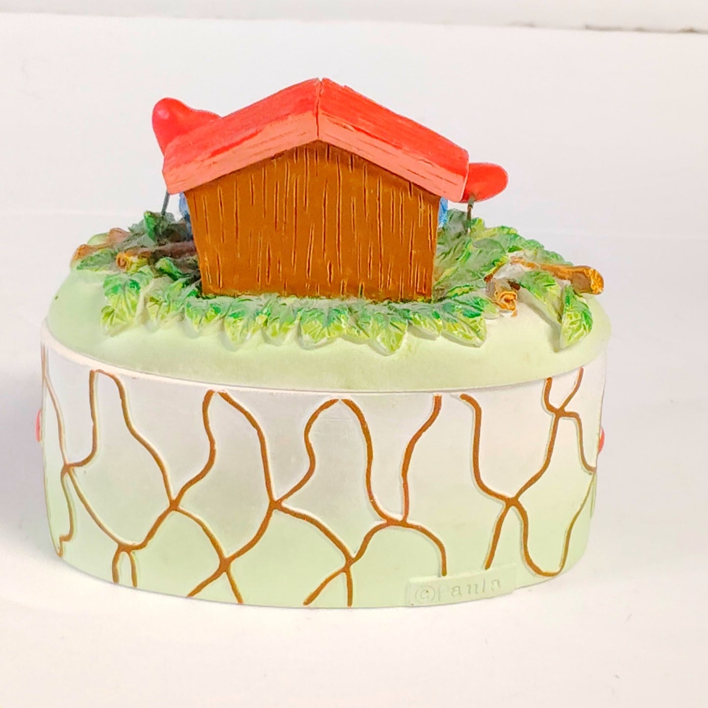 VTG Love Birds Trinket Box “Love Is Best When It’s Shared” 2‑Piece Figurine