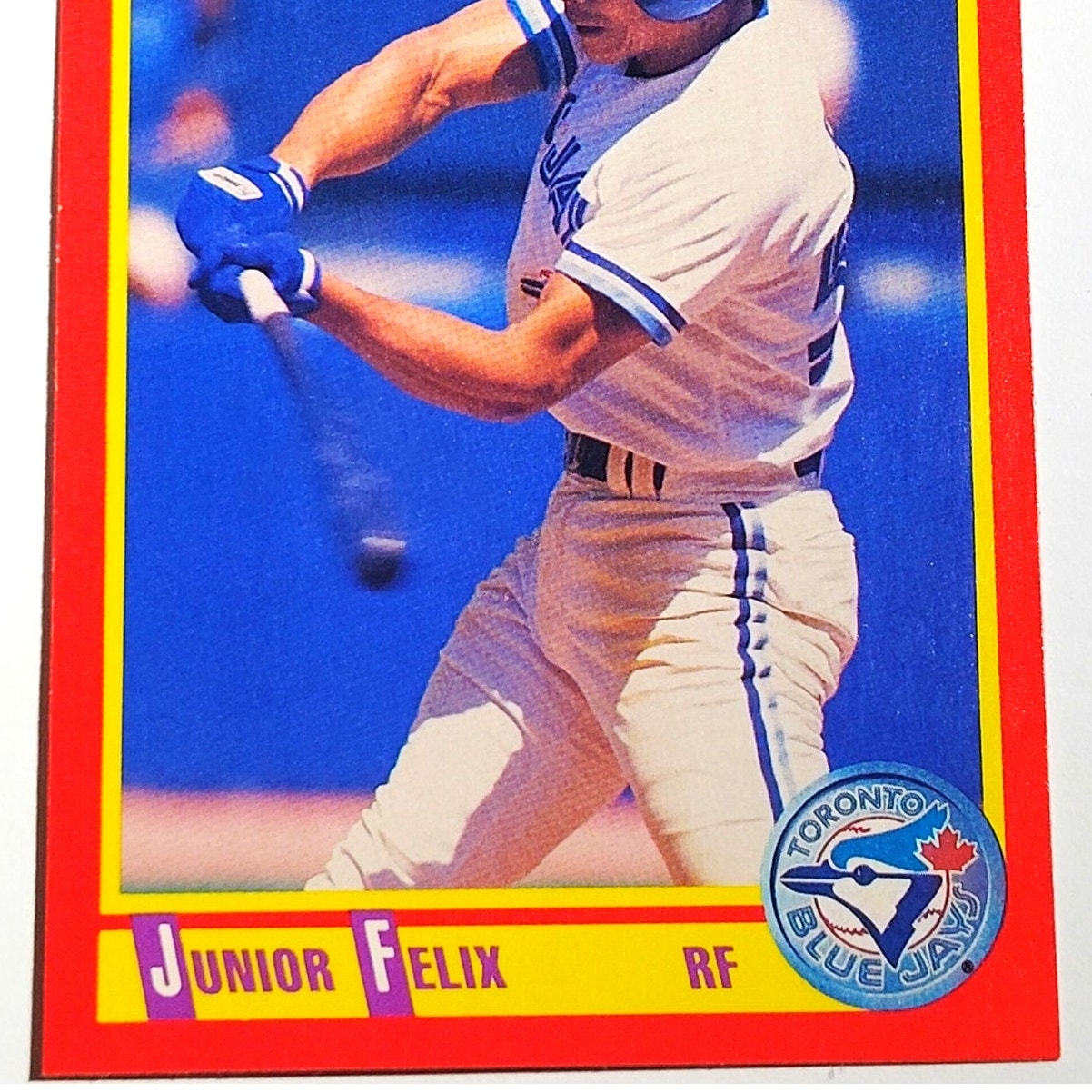 1990 Score Junior Felix #258 Toronto Blue Jays Outfielder MLB Baseball EX
