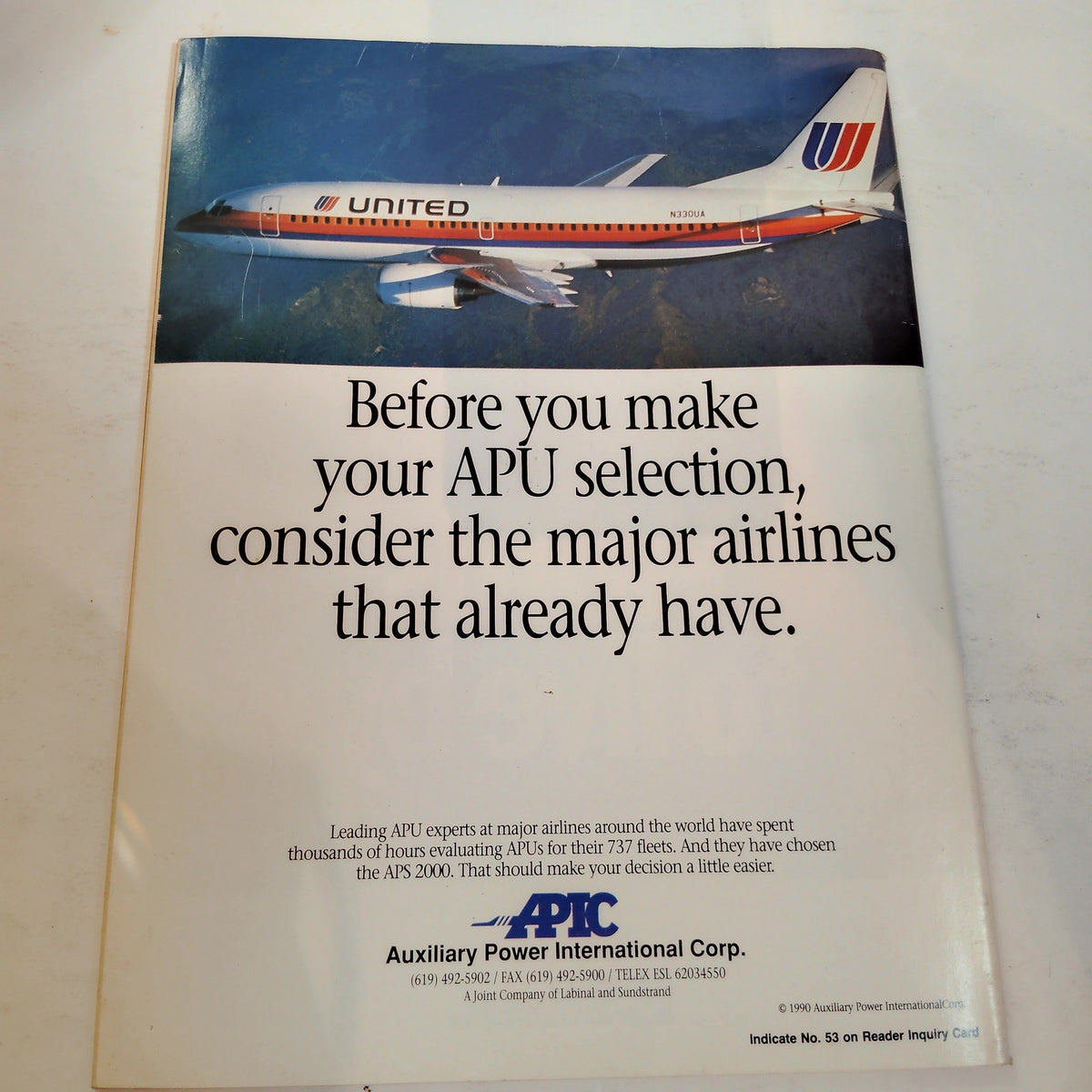 Air Transport World Magazine - August 1992 Aviation Industry Publication