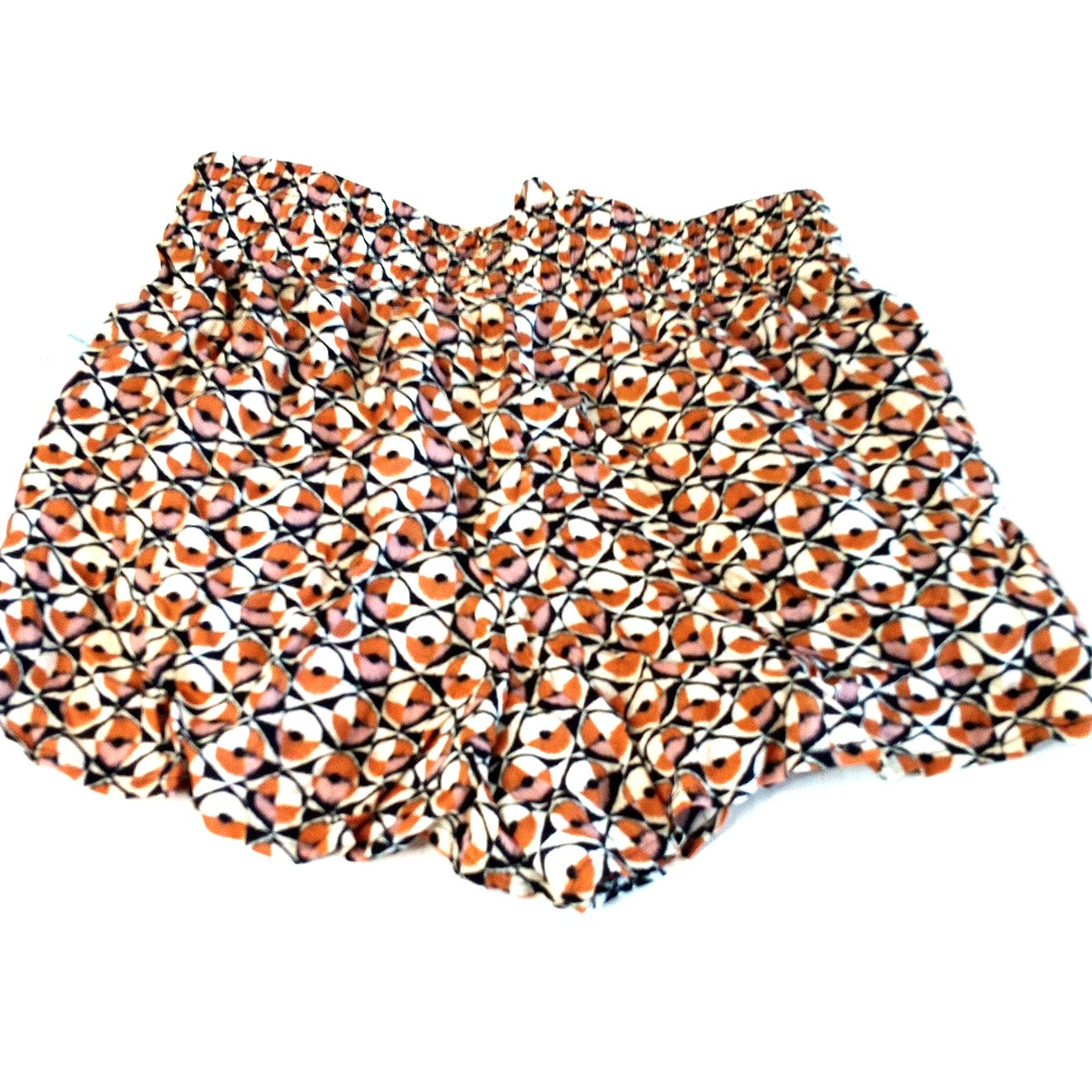 Shade & Shore Geo Print Beaded Swim Cover‑Up Shorts Multi XS (0-2)