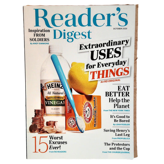 Reader's Digest October 2020 Magazine - Extraordinary Uses for Everyday Things