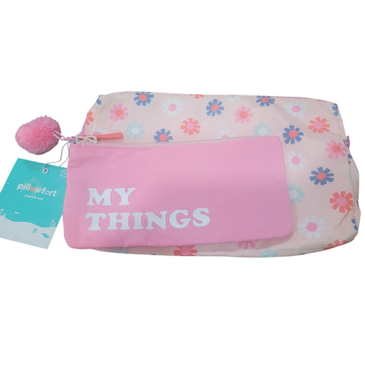 Pillowfort 2pk Kids' Flower & My Things Gifting Pouch Set