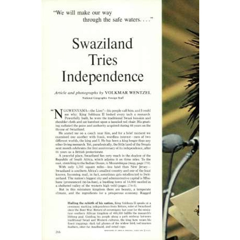 National Geographic Magazine August 1969, Colorado, Locusts, Iceland, Swaziland