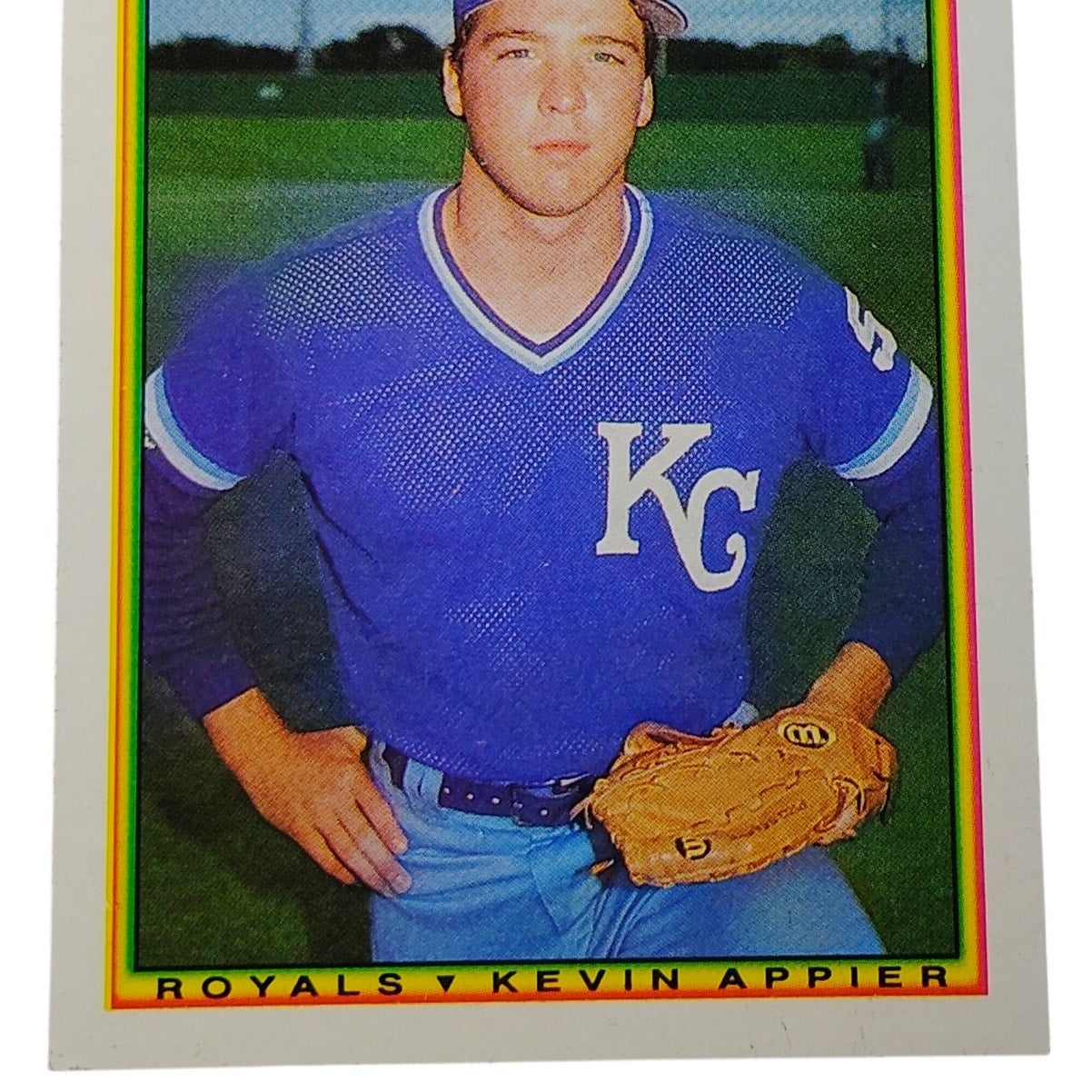 1990 Bowman Kevin Appier #367 Kansas City Royals Pitcher MLB Baseball Card NM
